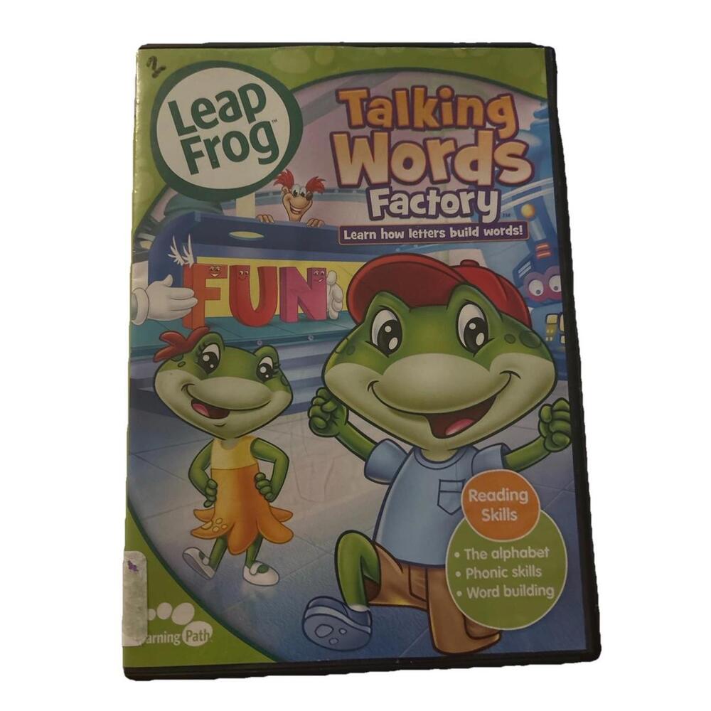 LeapFrog Talking Words Factory DVD (2003) Learn Alphabet & Phonics